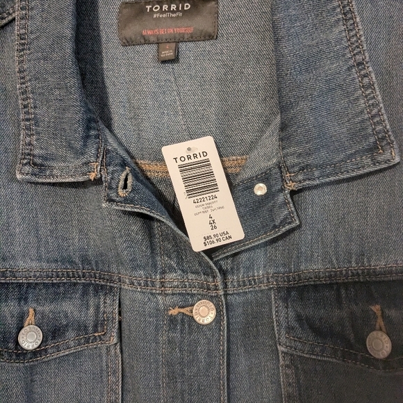 Torrid denim shacket 4 - Picture 3 of 4
